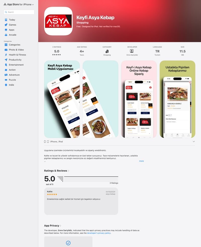 Keyfi Asya Kebap Mobil App