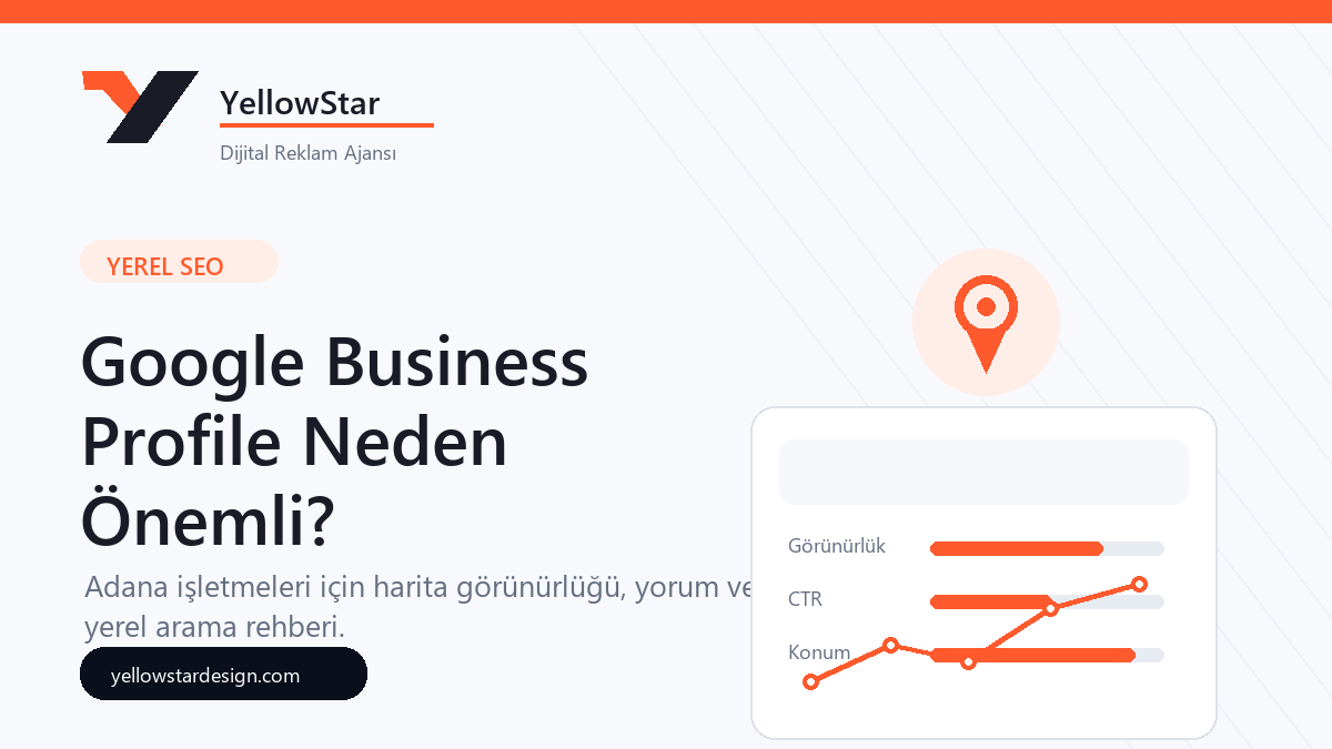 Google Business Profile Adana işletmeleri için yerel SEO kapak görseli