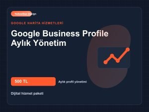 Google Business Profile Aylık Yönetim - Kapak Görseli