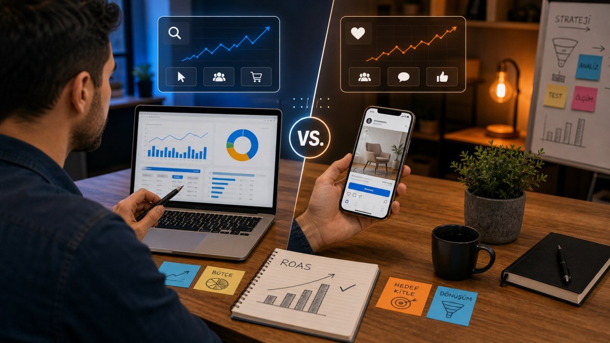 Adana İşletmeleri İçin Google Ads vs. Meta Ads: Hangisi Daha Karlı? blog görseli